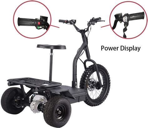 rcbkk-020a|Electric Tricycle 1200W Adult Trike Bike Carry Rack Scooter with .